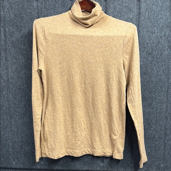 Madewell Light Brown Turtleneck Top - Picture 1 of 3